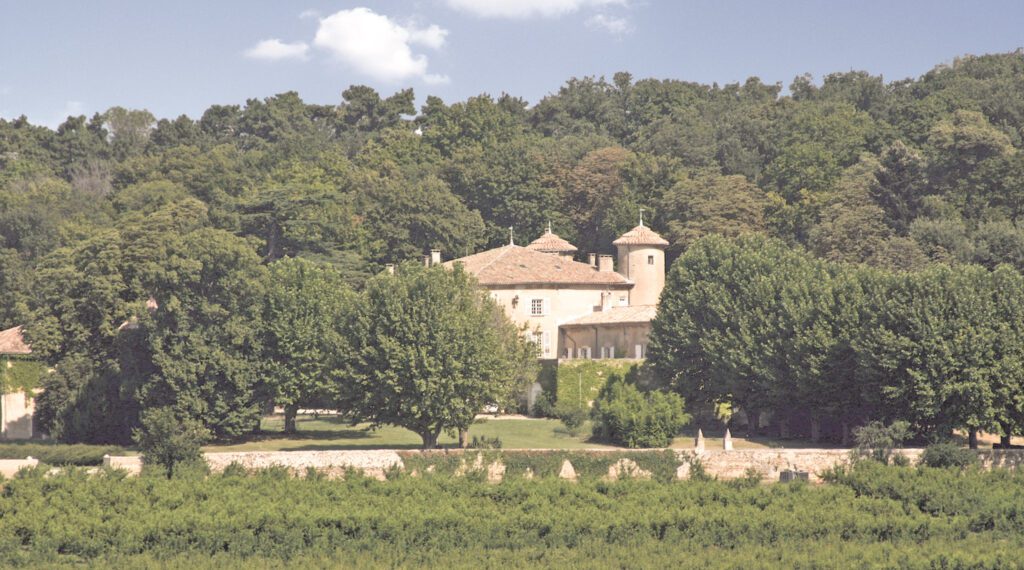 Château La Rolière Brézème vue du ciel