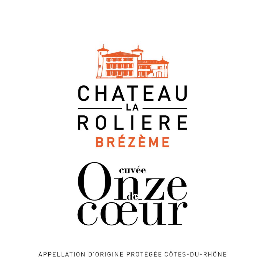 Etiquette Château La Rolière Brézème cuvée Onze de cœur rouge