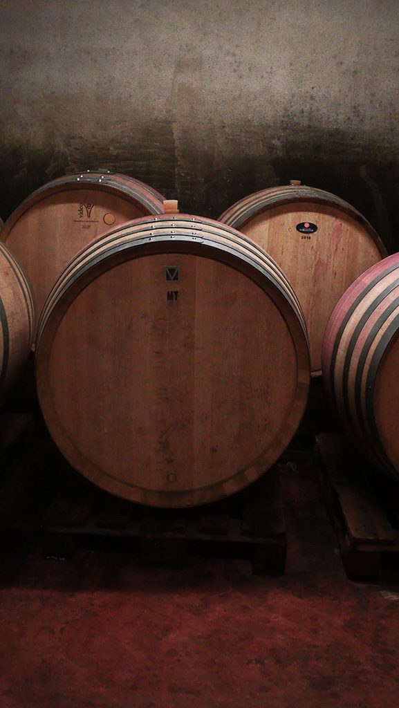 Fûts de chêne français du Château La Rolière Brézème