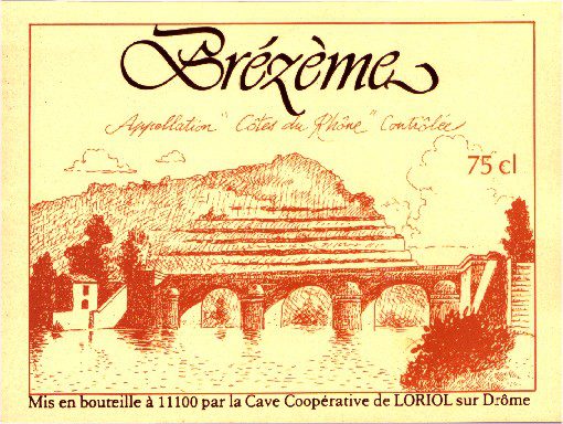 Etiquette du Brézème 1980