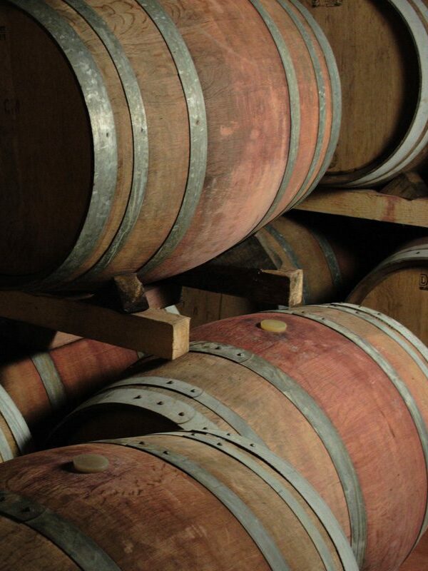 Fûts de chêne français du Château La Rolière Brézème